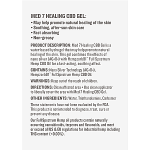 500 mg Med 7 Healing Gel - Image 2